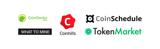 CoinGecko Bets, What to mine, Coinhills, Coin Schedule, Token Market